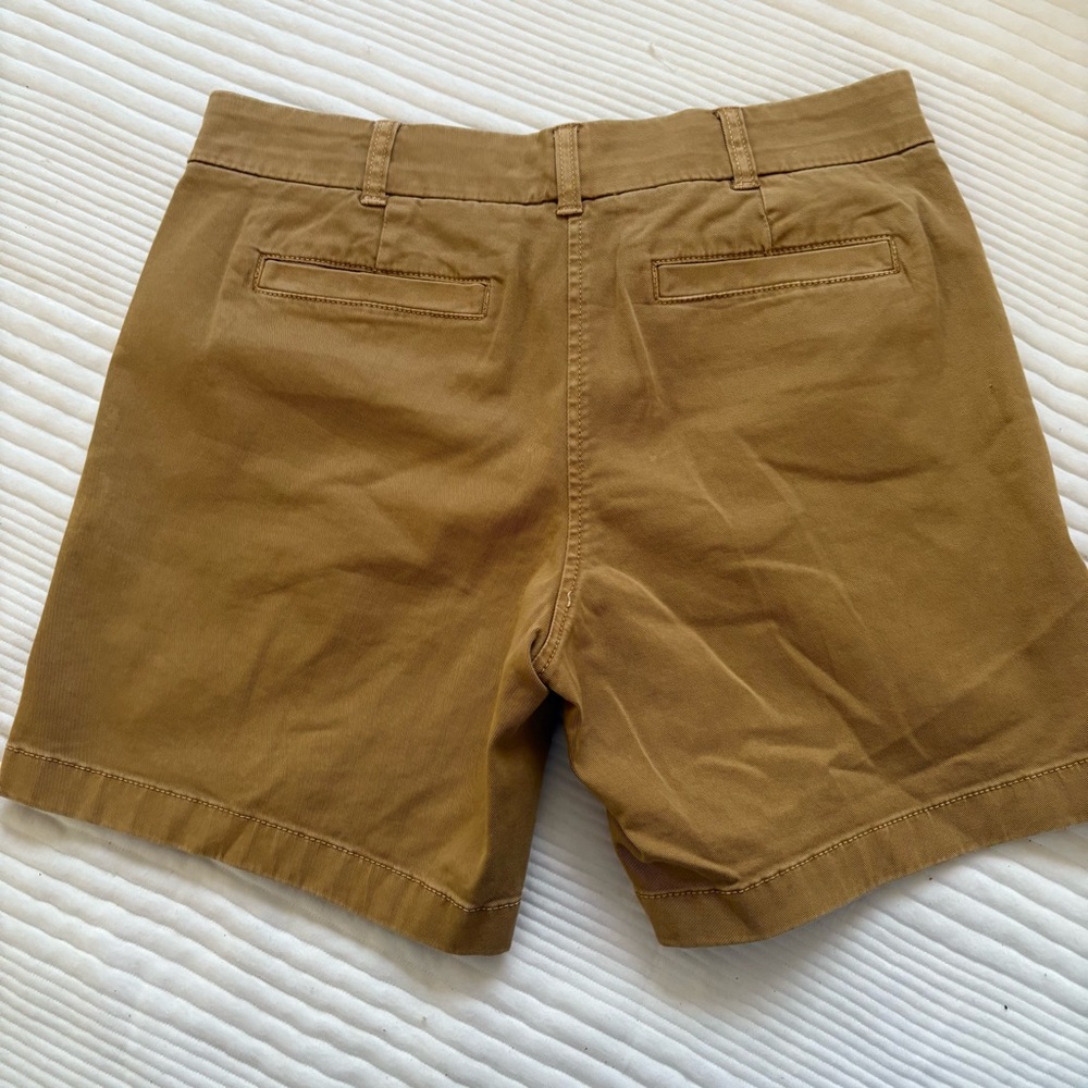 J Crew Classic Caramel Colored Women's Chino Shorts - Picture 3 of 4